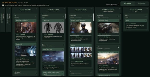 Star Citizen: Squadron 42 Monthly Report: February 2020